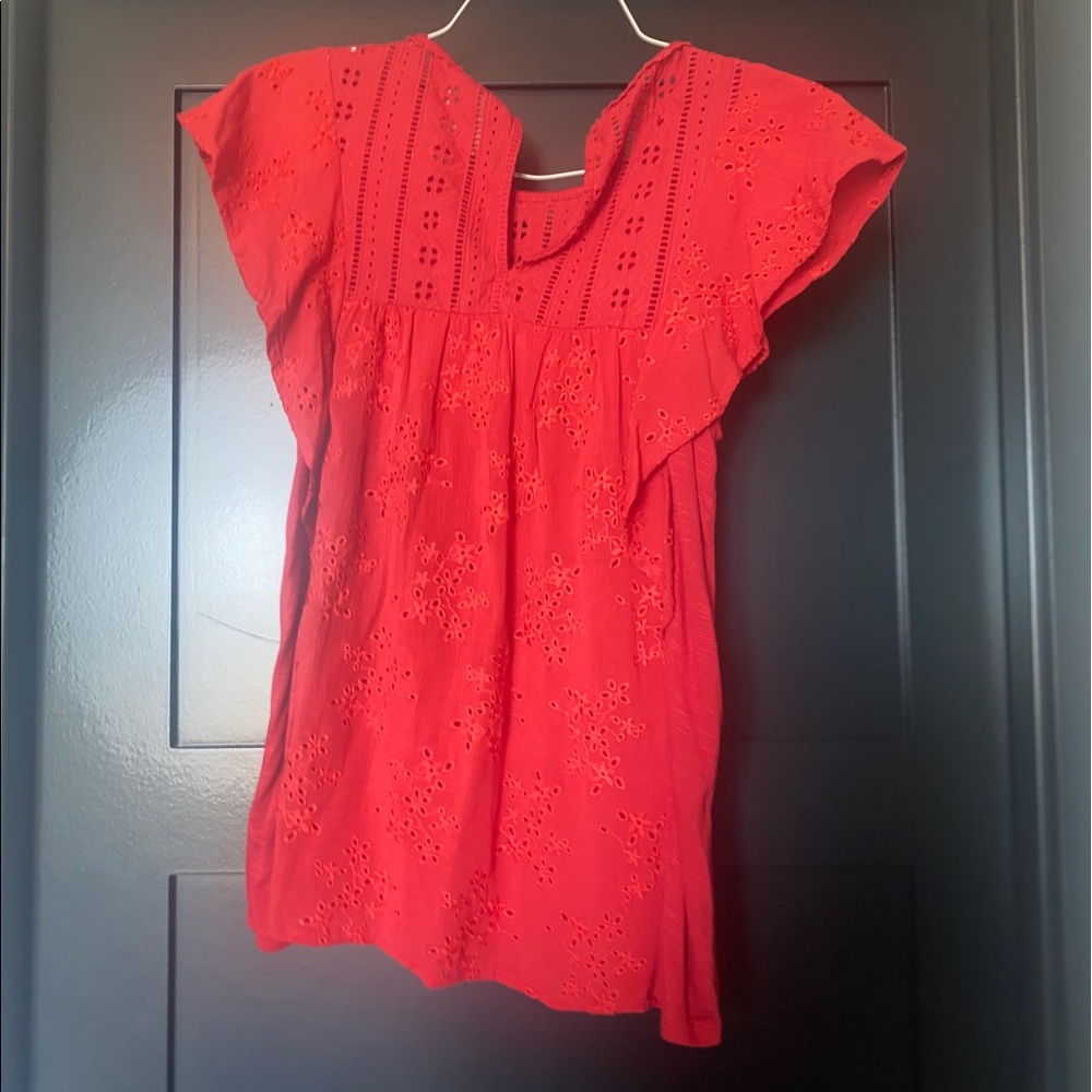 Red lace top - Picture 2 of 2